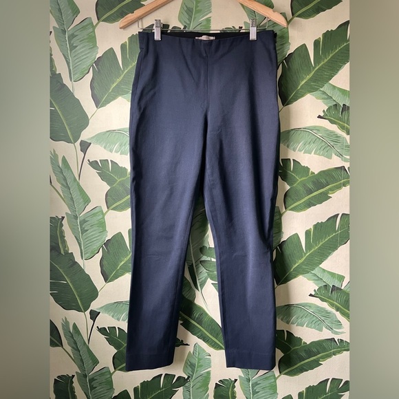 Everlane Trousers The Back Slit Navy Blue Size 6 - Picture 2 of 10